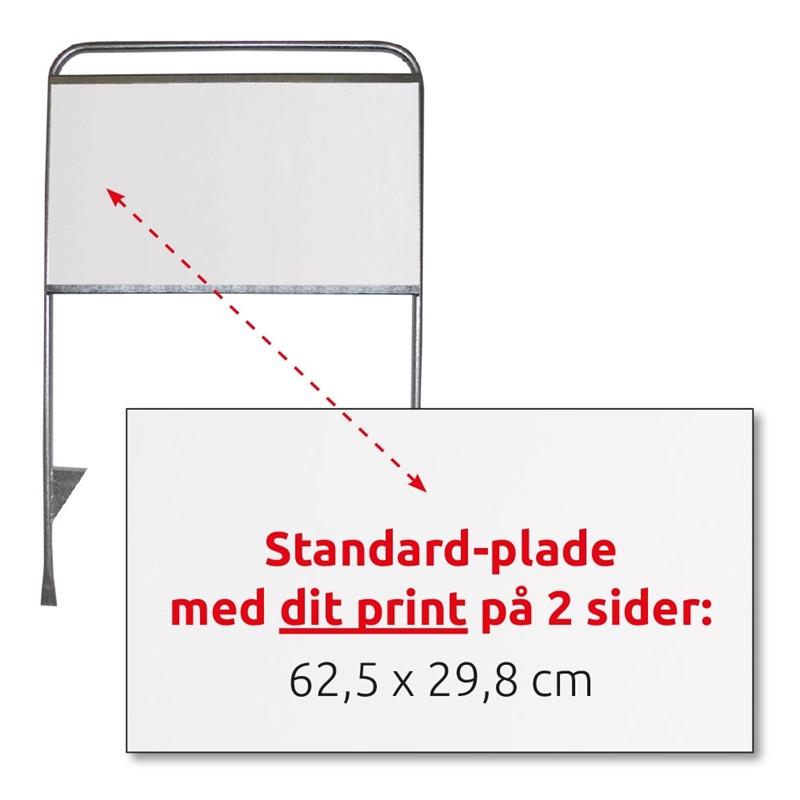 Plade Med Print På Sider 62 29 Cm Til Estate Sign Standard