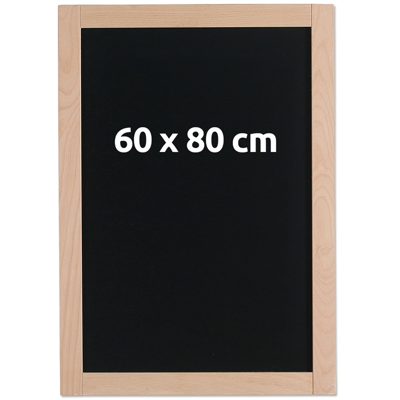 Sort Kridttavle Med 38 Mm Træramme  60   80 Cm