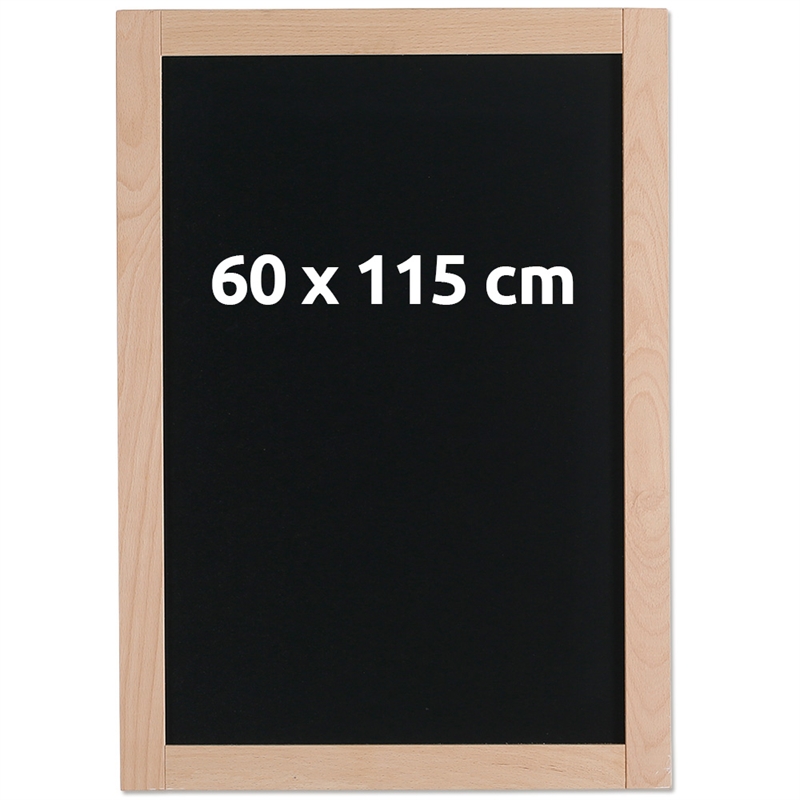 Sort Kridttavle Med 38 Mm Træramme  60   115 Cm
