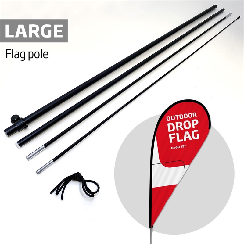 Sort Stang Til Outdoor Drop Flag Large