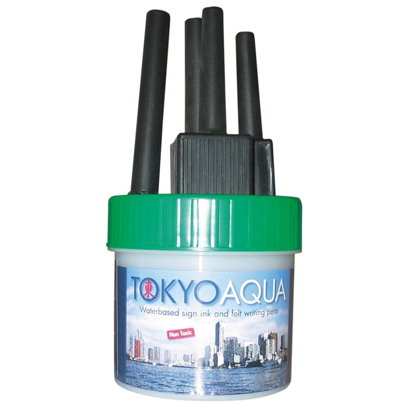 Tokyo Aqua  Sæt Med   Filtpenne  Grøn