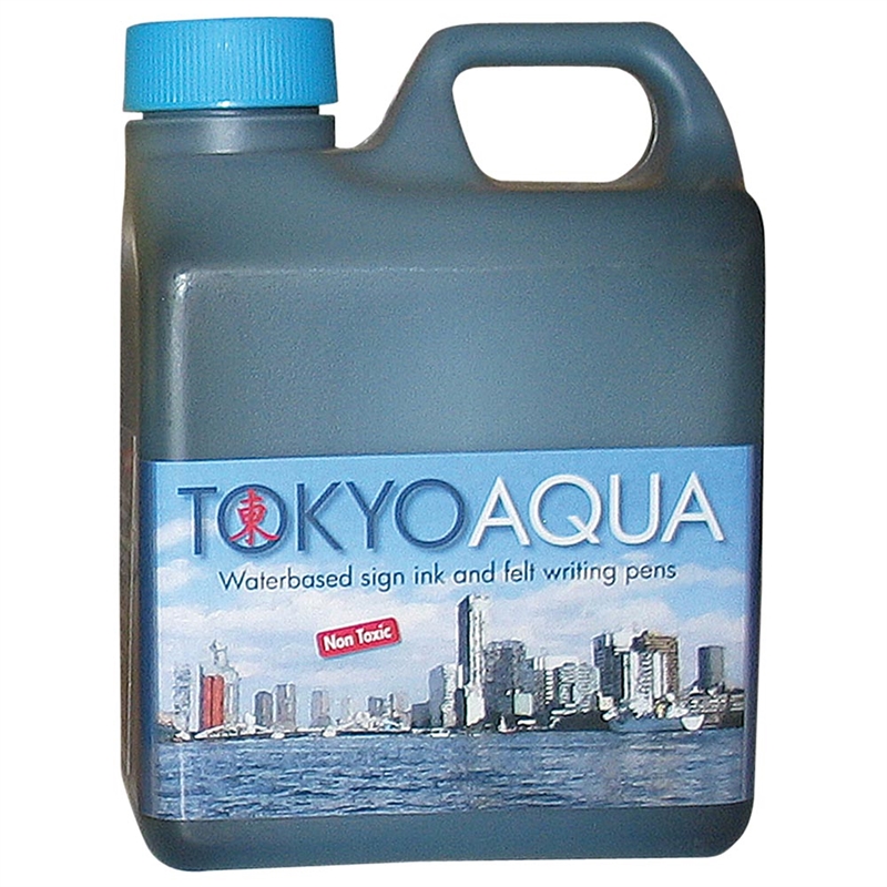 Tokyo Aqua Skilteblæk    Liter  Blå
