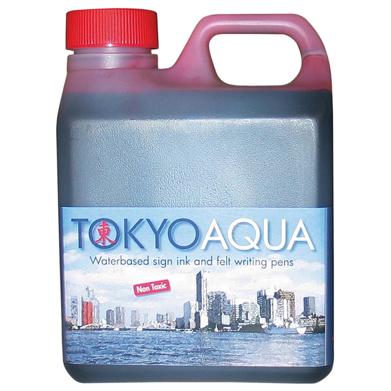 Tokyo Aqua Skilteblæk    Liter  Rød