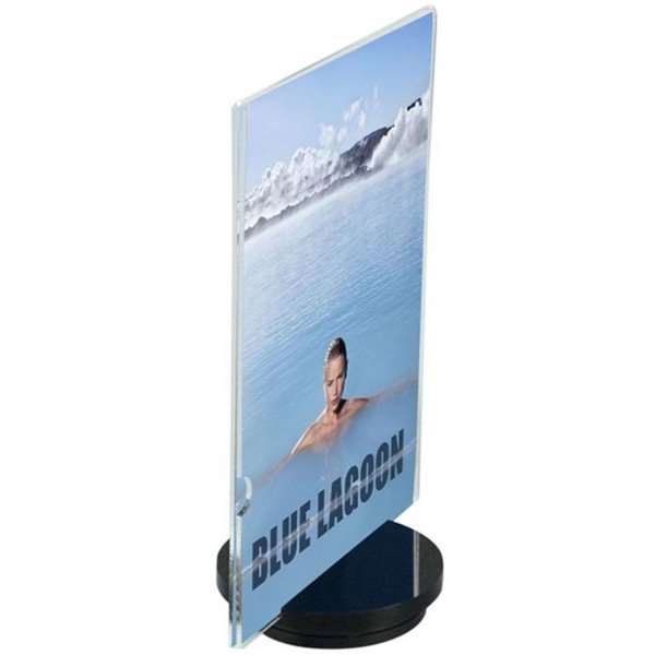 Turn Menukortholder Vertikal M65 Flyer   9x21 Cm Sort