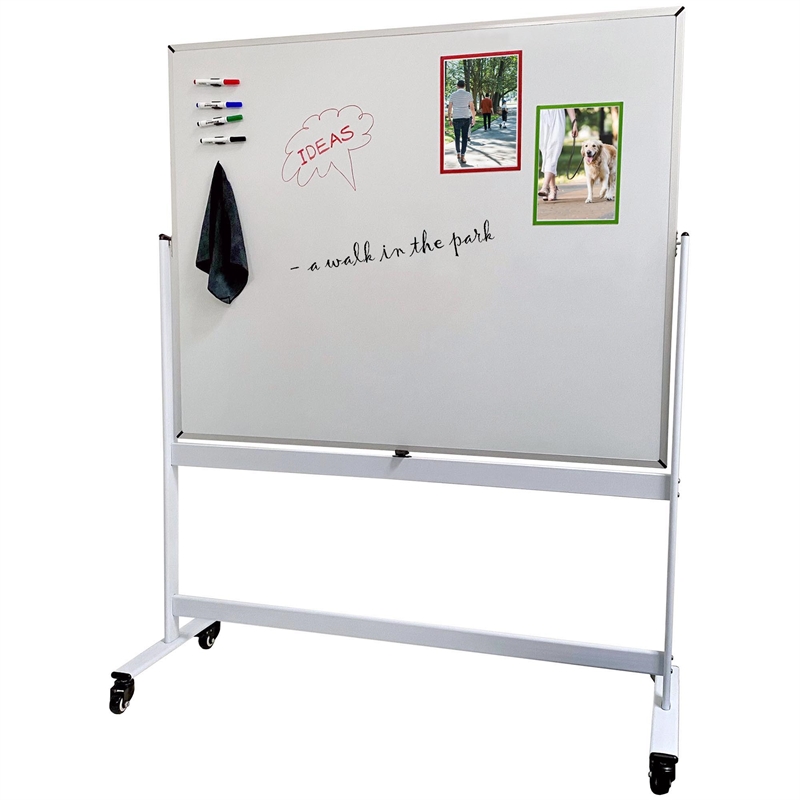 Whiteboard Pro Flip Chart  150   120 Cm Svingtavle På Stativ Med Hjul