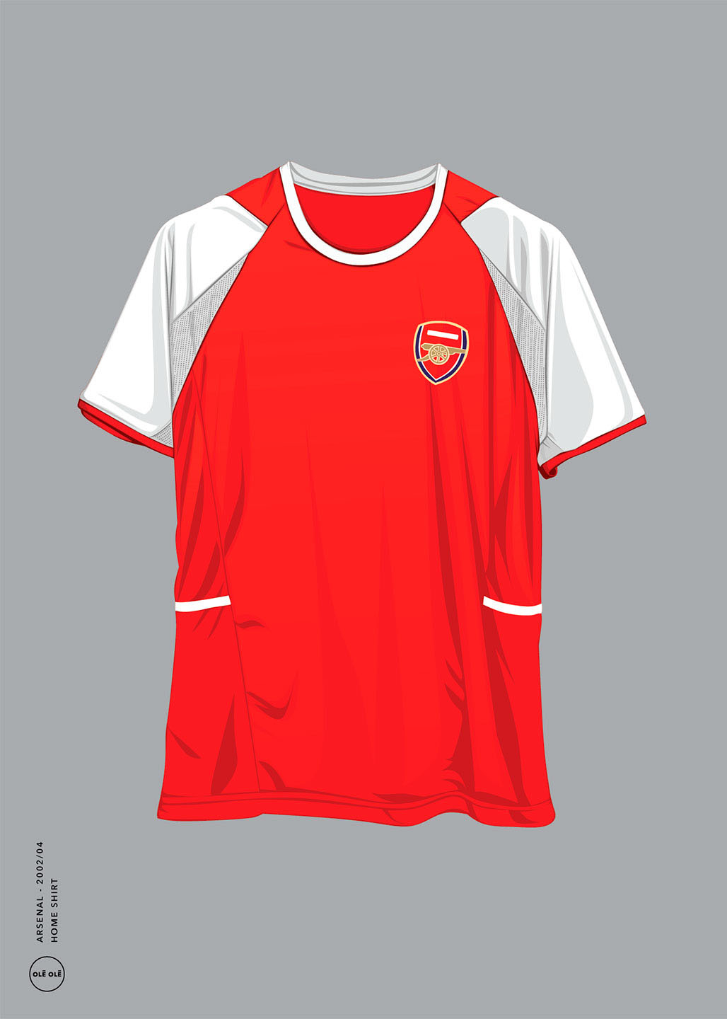 Arsenal Home Shirt 2002 04 Af Olé Olé