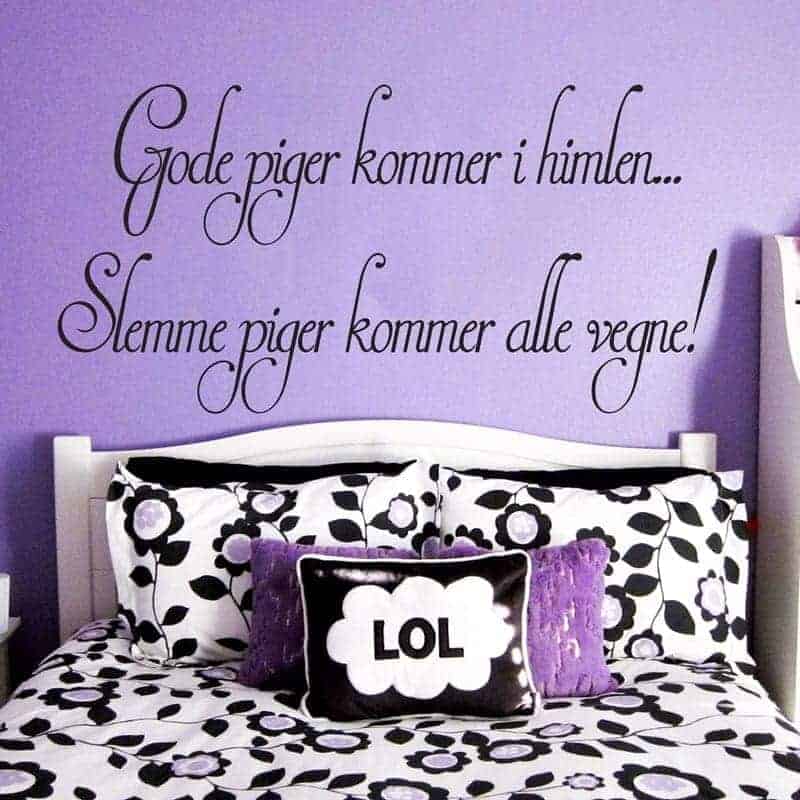 Gode Piger Kommer Himlen Wallsticker
