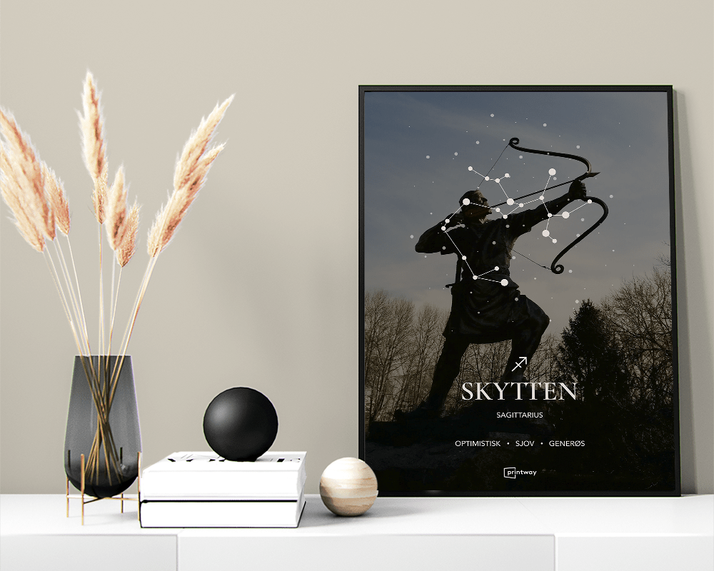 Skytten Stjernetegn Plakat Motiv 60 84 Cm A1
