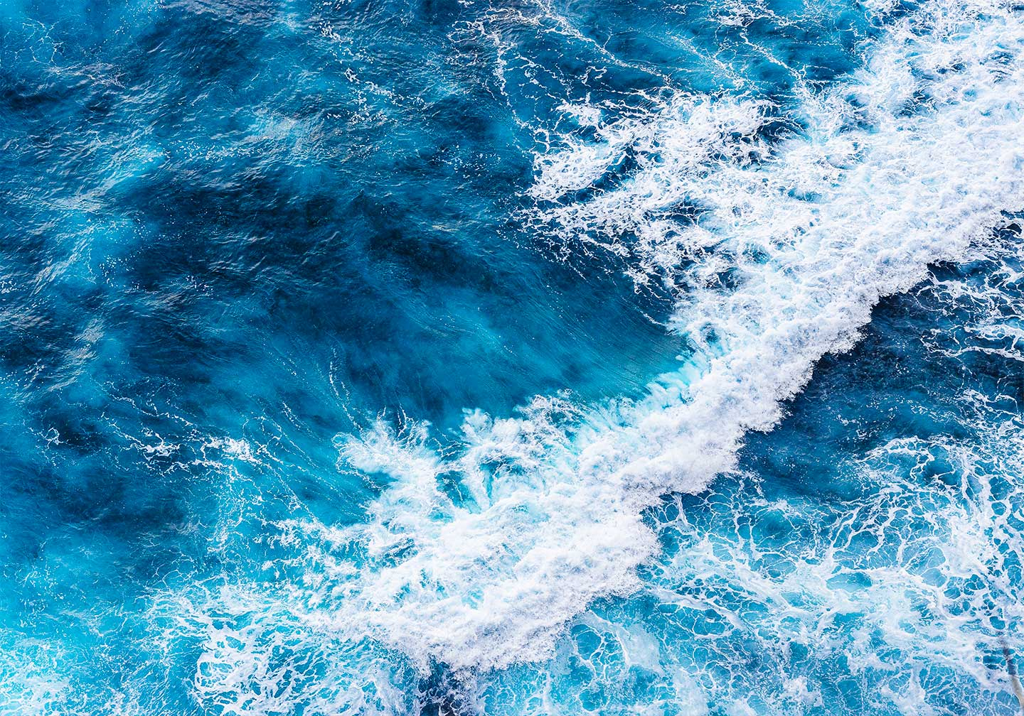 Blue Ocean Waves Af Rasmus Gundorff Sæderup
