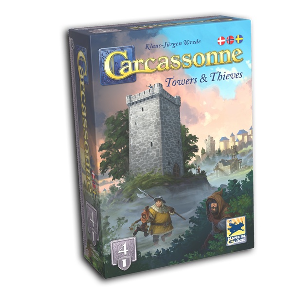 Carcassonne  Dansk  Udvidelse  : Towers And Thieves  2025