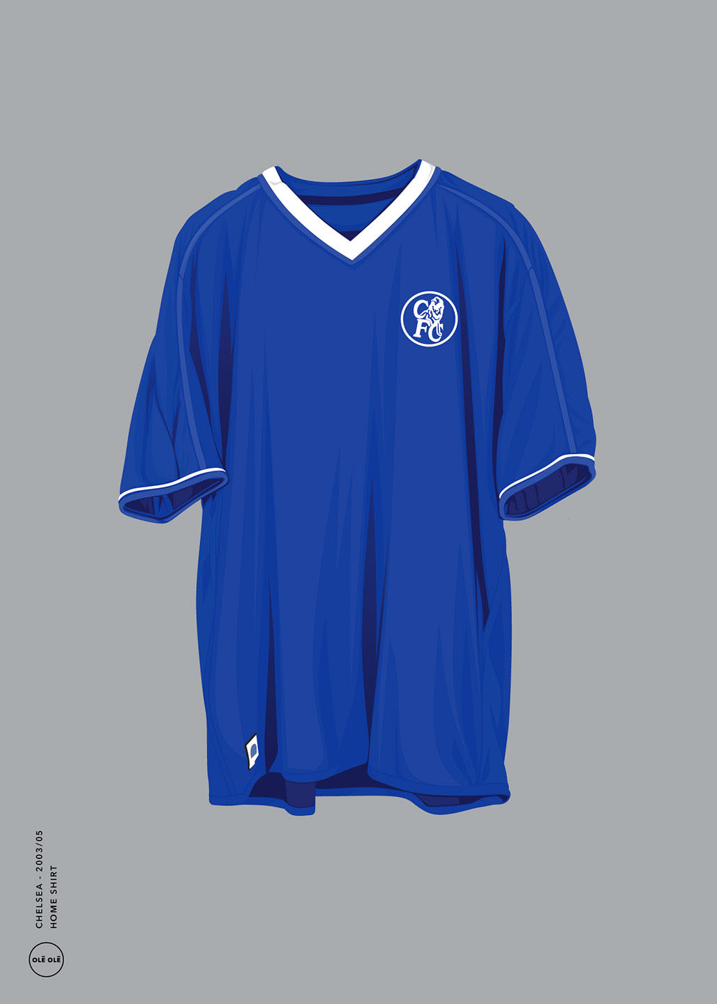 Chelsea Home Shirt 2003 05 Af Olé Olé