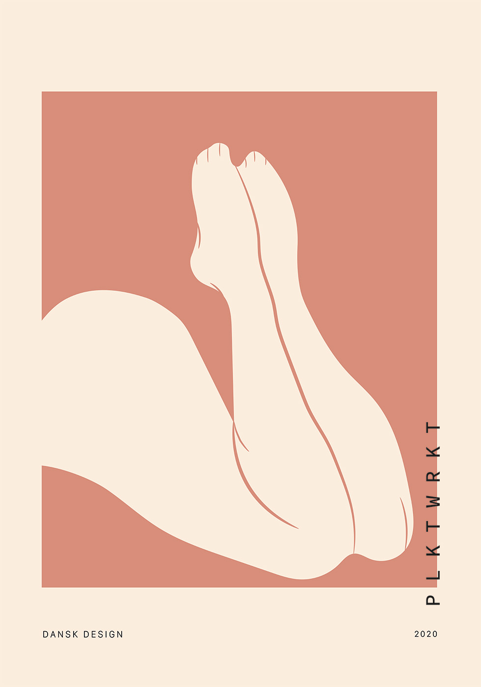 Curves Rosa Af Plakatwerket