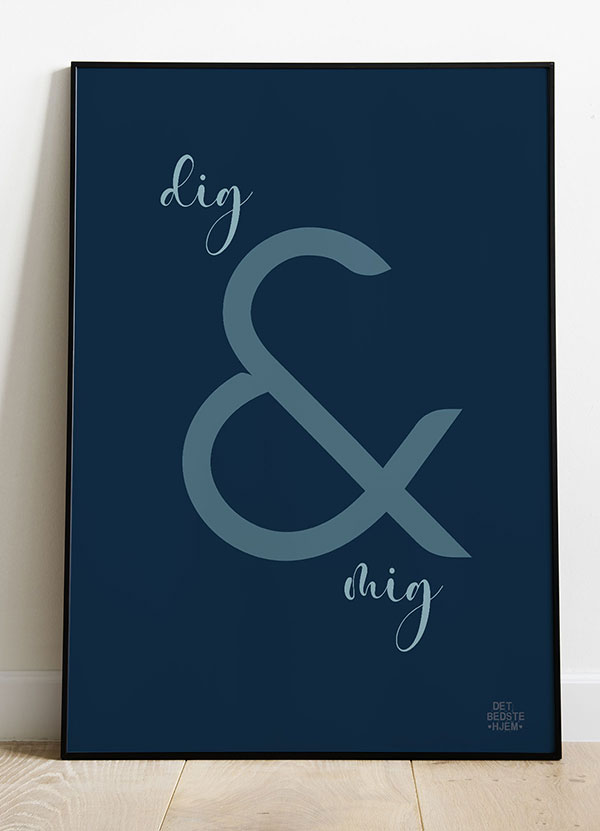 Dig Og Mig-plakat 21   29    A4  Kr  199 -