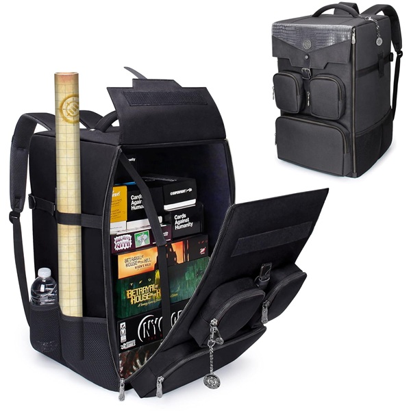 Enhance Gaming: Board Game Backpack  Taske Rygs 195 166    Game Storage Collector   Edition  Dragon Black