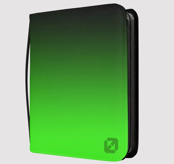 Evoretro Shield  Topload Cards Binder Compact Neon Green  216 Cards