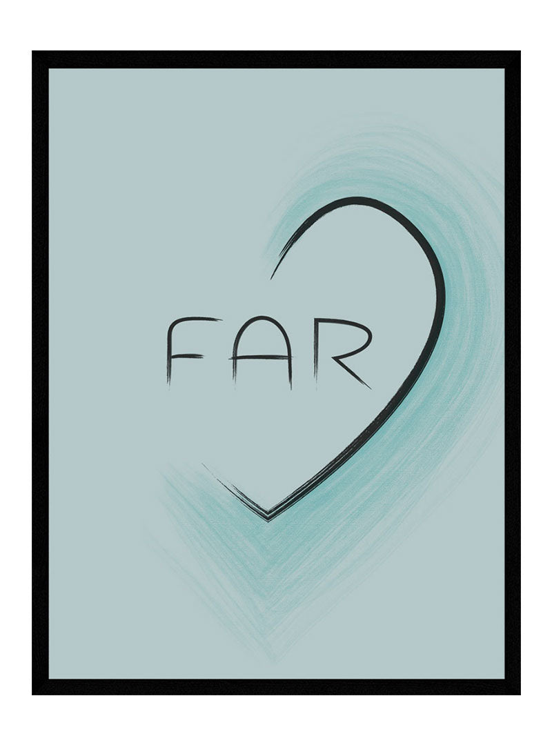 Far Blå Hjerte Plakat