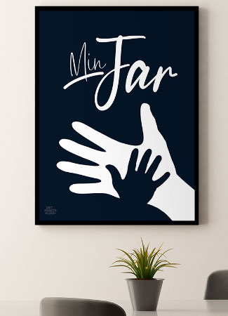 Fars Dag Plakat Min Far Hænder 21 29 A4 Kr 199 -