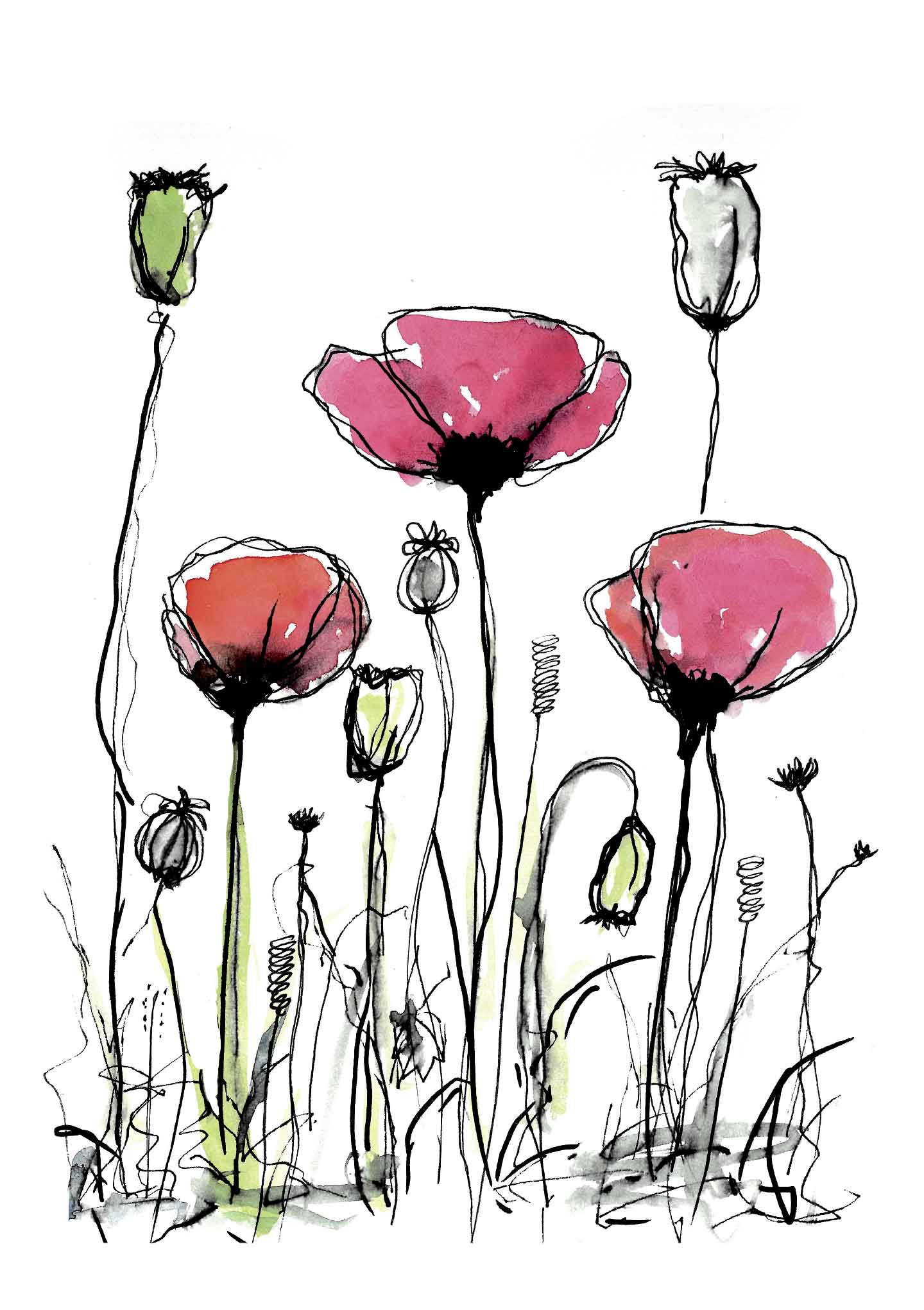Field Flowers Af Lisa Ylander