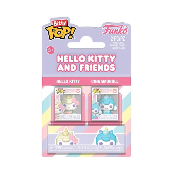 Funko Pocket Pop: Sanrio Hello Kitty And Friends Bitty Hk   Cinnamonroll Vinyl Figure  -pack   5cm