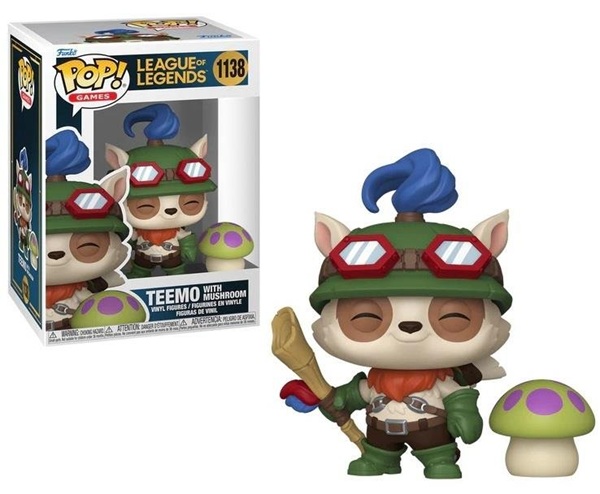 Funko Pop: League Of Legends Teemo With Mushroom  1138 Games Vinyl Figure 9cm