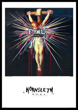 Fyal Jesus Af Hornsleth  Print   Glas Og Ramme  50x70 Cm