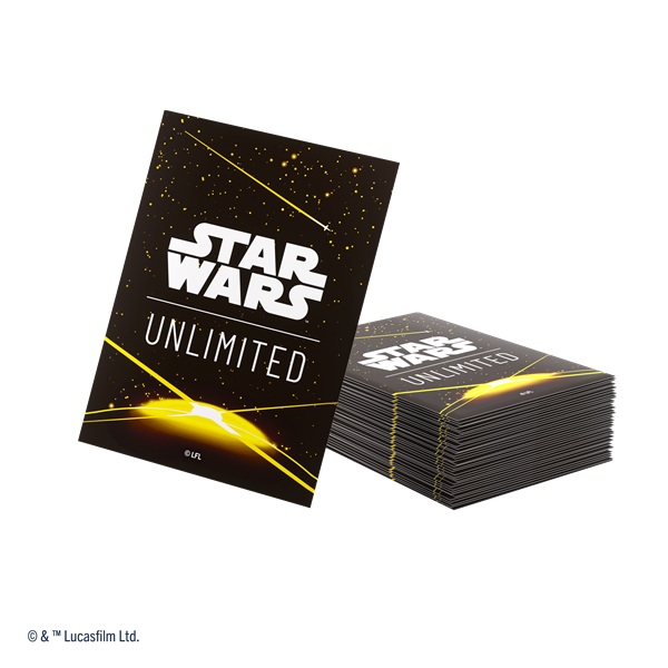 Gamegenic Star Wars: Unlimited Premium Art Sleeves Card Back Yellow  60   Kortlommer