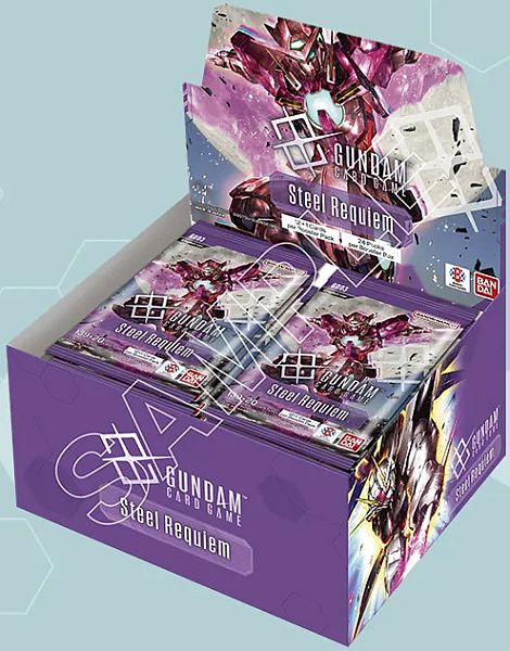 Gundam Card Game Gd03: Steel Requiem Booster Box  Display  24 Packs
