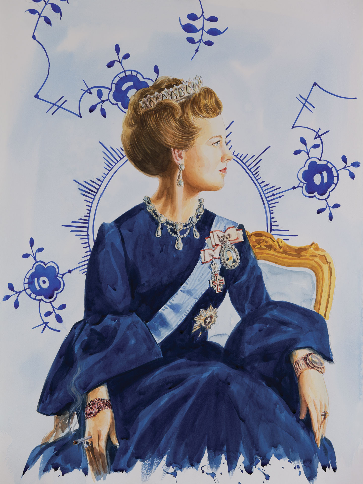 Hm Queen Margrethe Ii Of Denmark Mega Mussel   Af Artpusher