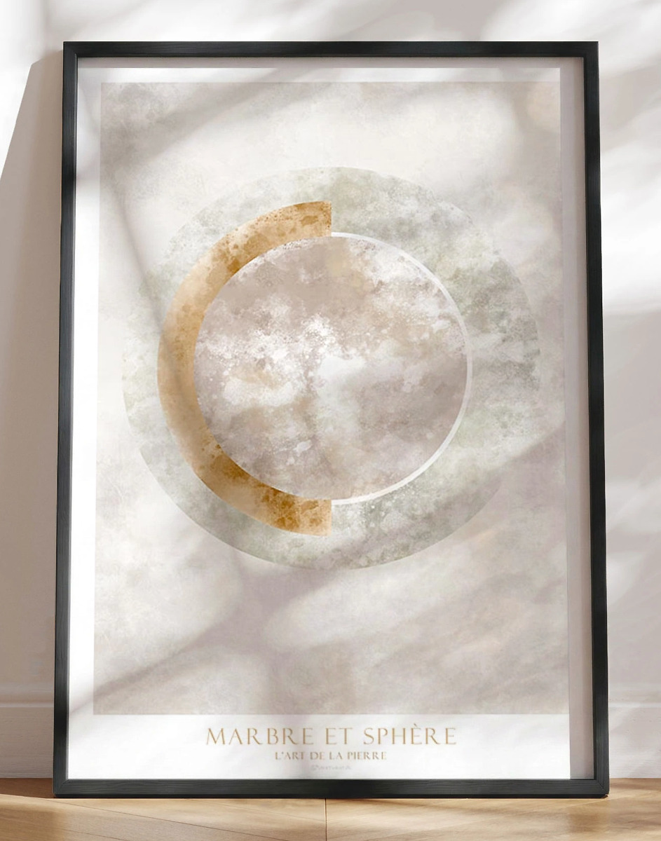 Kunstplakat Marbre Et Sphere