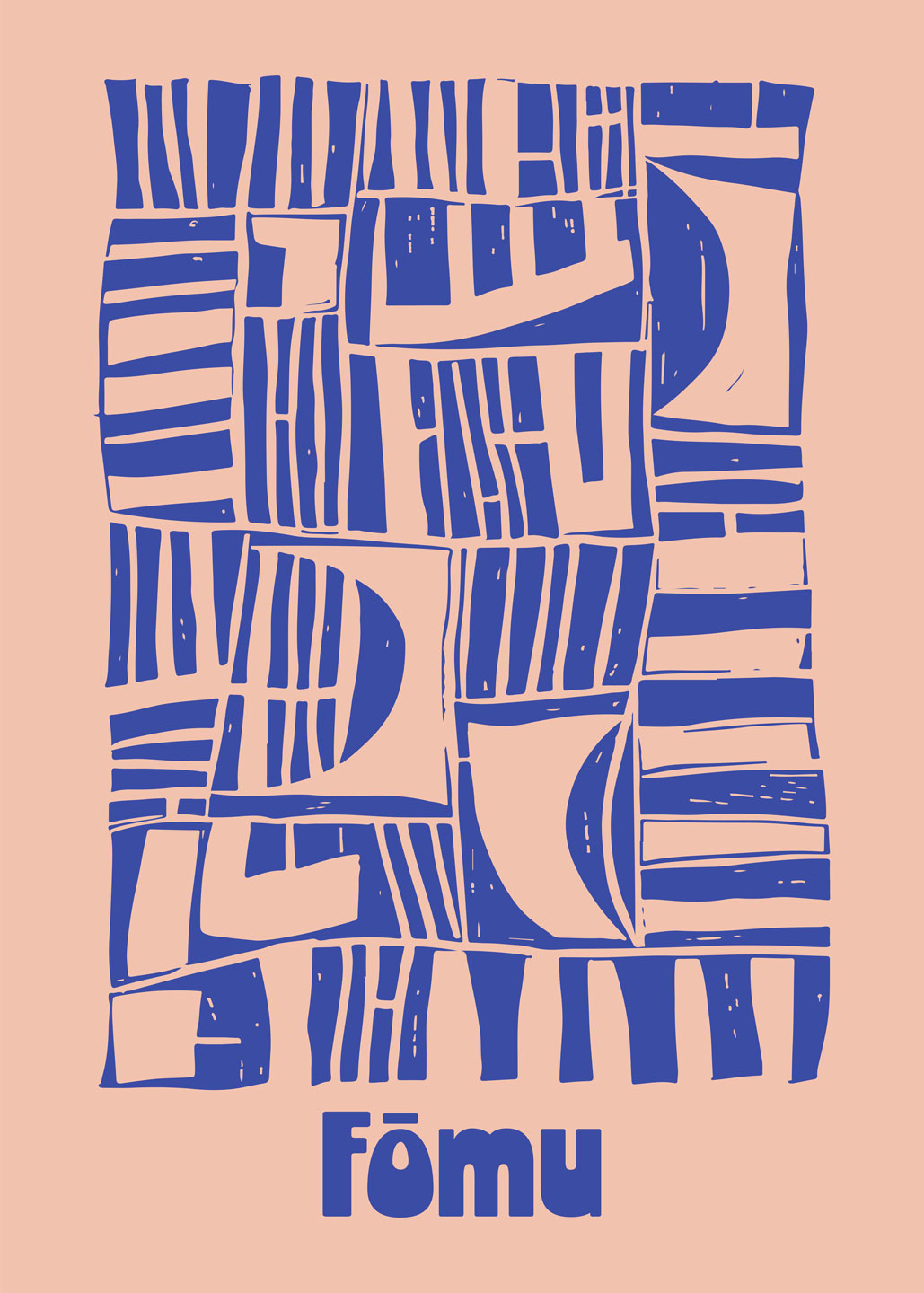 Linocut Abstract 01 Af Få Mu Illustrations