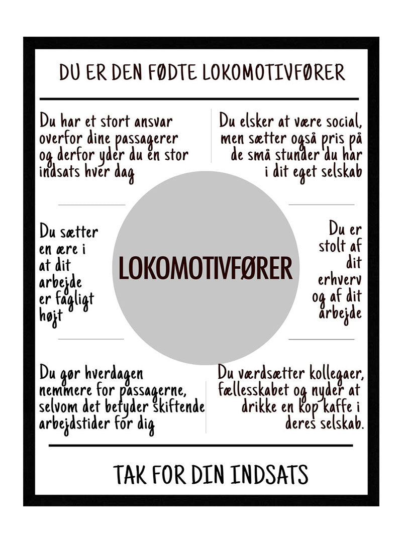 Lokomotivfører Plakat