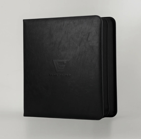 Mappe Gemloader Premium -pocket Graded Card Ring Binder Ringbind : Black Holder 28 Kort Slabs