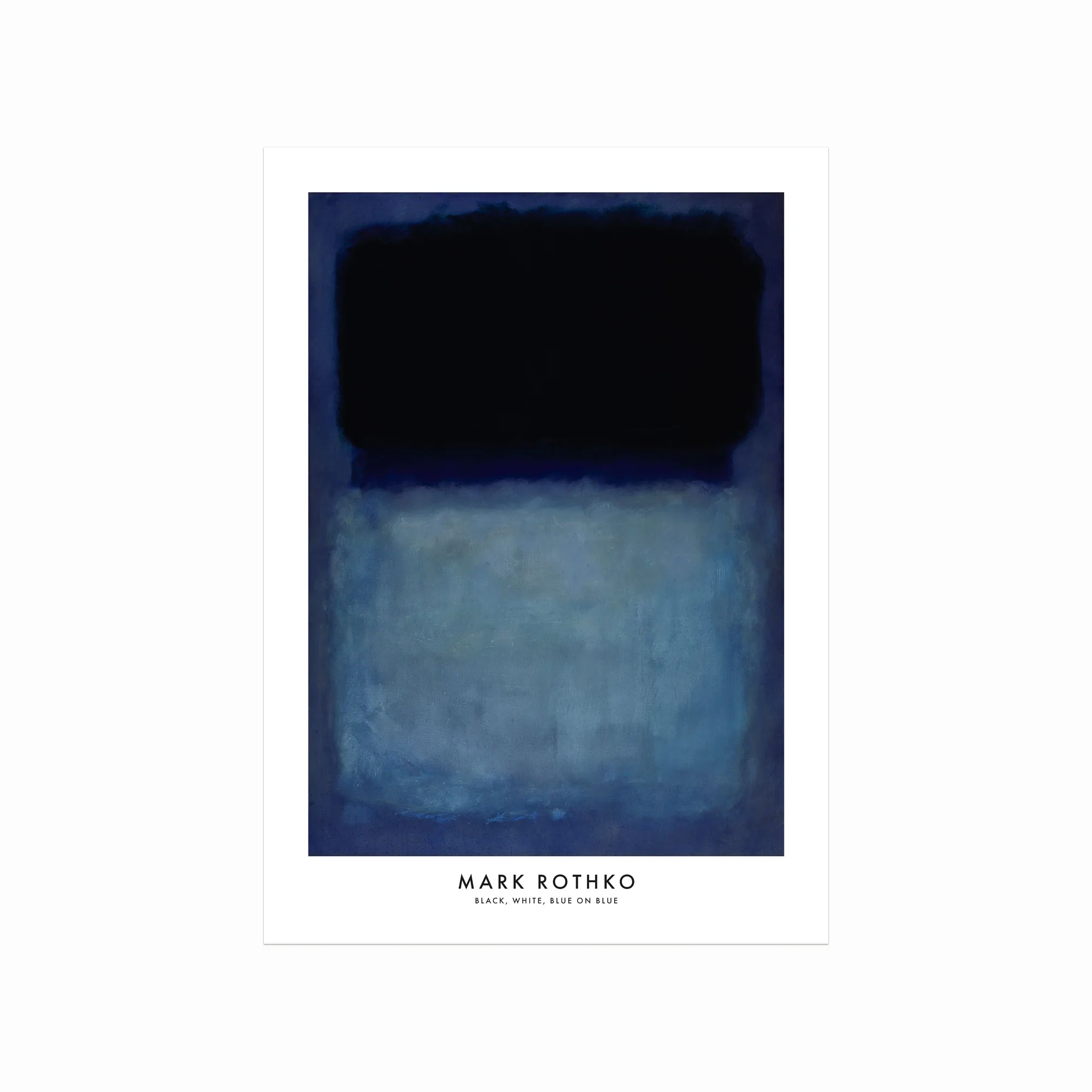 Mark Rothko Plakat Black White Blue On Blue