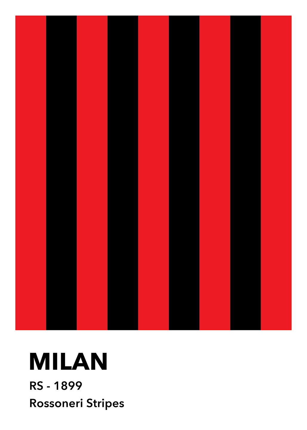 Milan Rossoneri Stripes Af Olé Olé