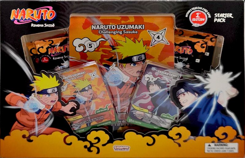 Naruto Mythos Trading Card Game  Tcg : Set 01 Konoha Shido Starter Pack: Naruto   Sasuke  1st Edition