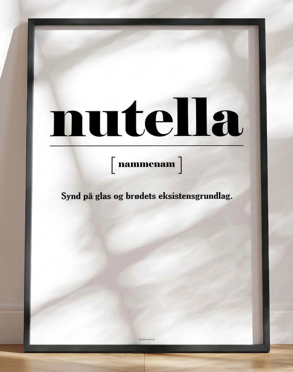 Nutella Definitionsplakat