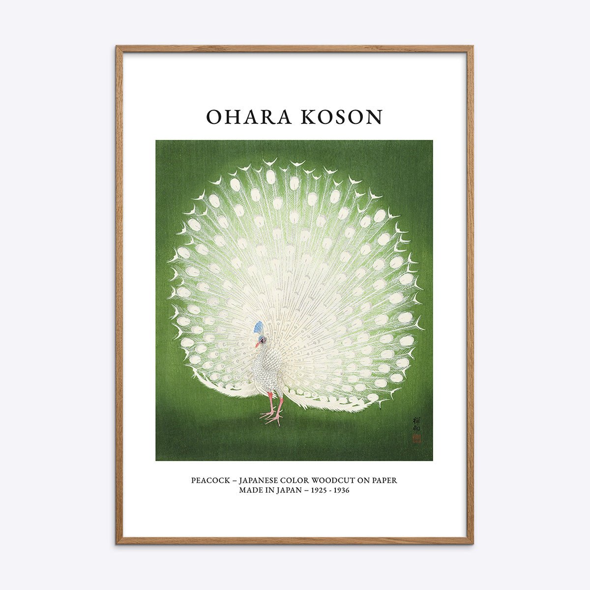 Ohara Koson Peacock