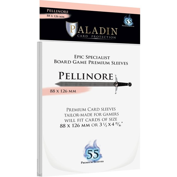 Paladin Sleeves Pellinore Premium Epic Specialist 88x126mm Clear Transparent 55 Kortlommer