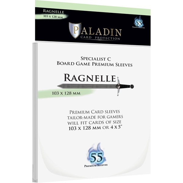 Paladin Sleeves Ragnelle Premium Specialist   103x128mm Clear  Transparent   55 Kortlommer