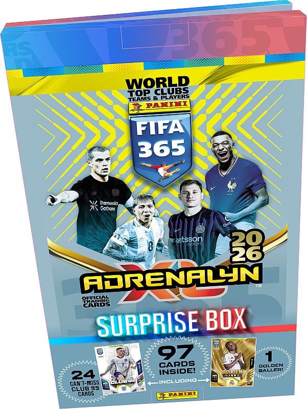 Panini Adrenalyn  : Fifa 365 2026 Pakkekalender Med 24   195 165 Ger Fodboldkort-julekalender  Countdown Advent Calendar