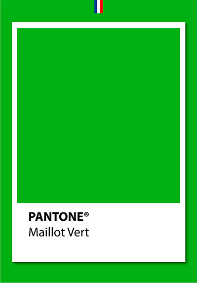 Pantone Maillot Vert Af Plakatwerket
