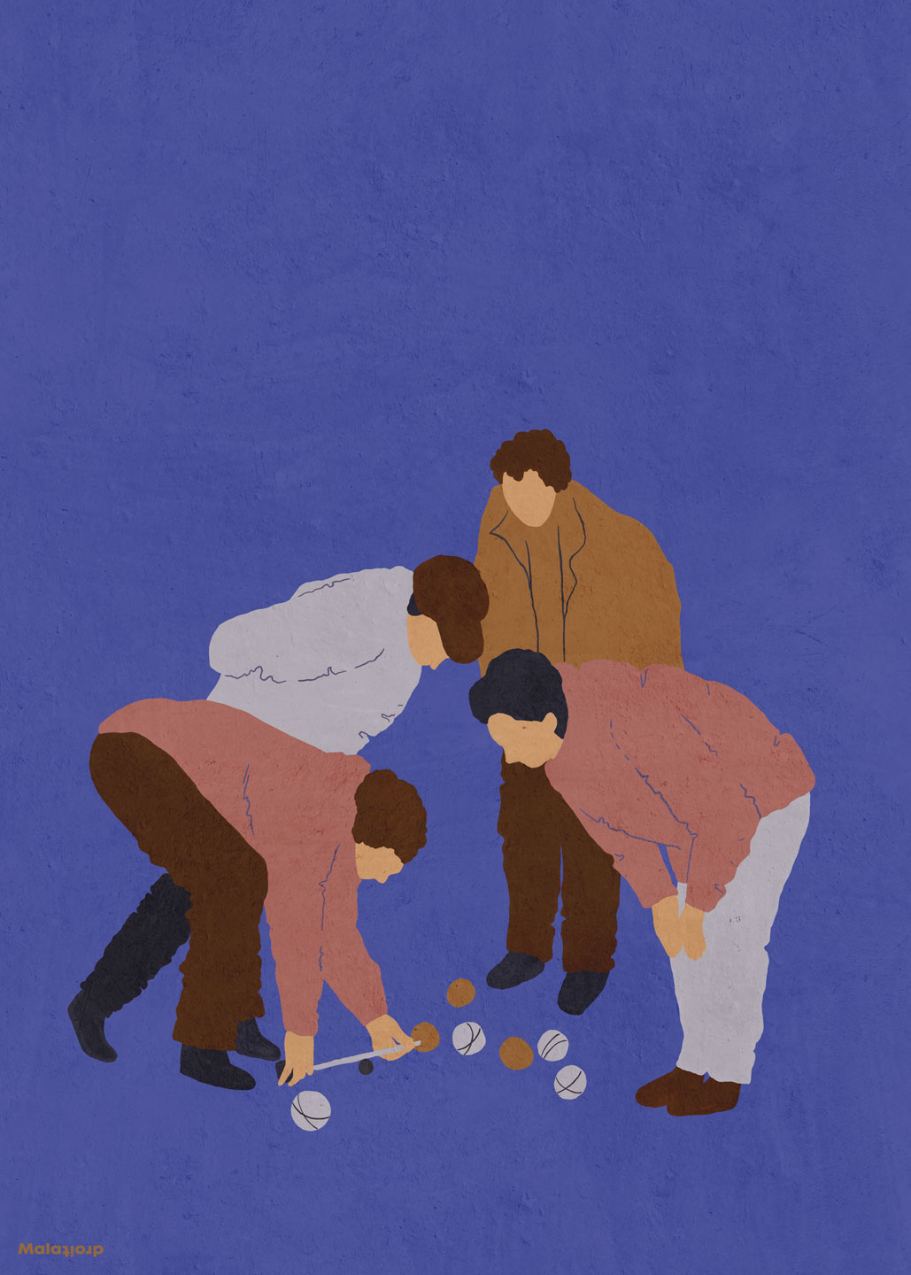 Petanque Blå Af Maladroit