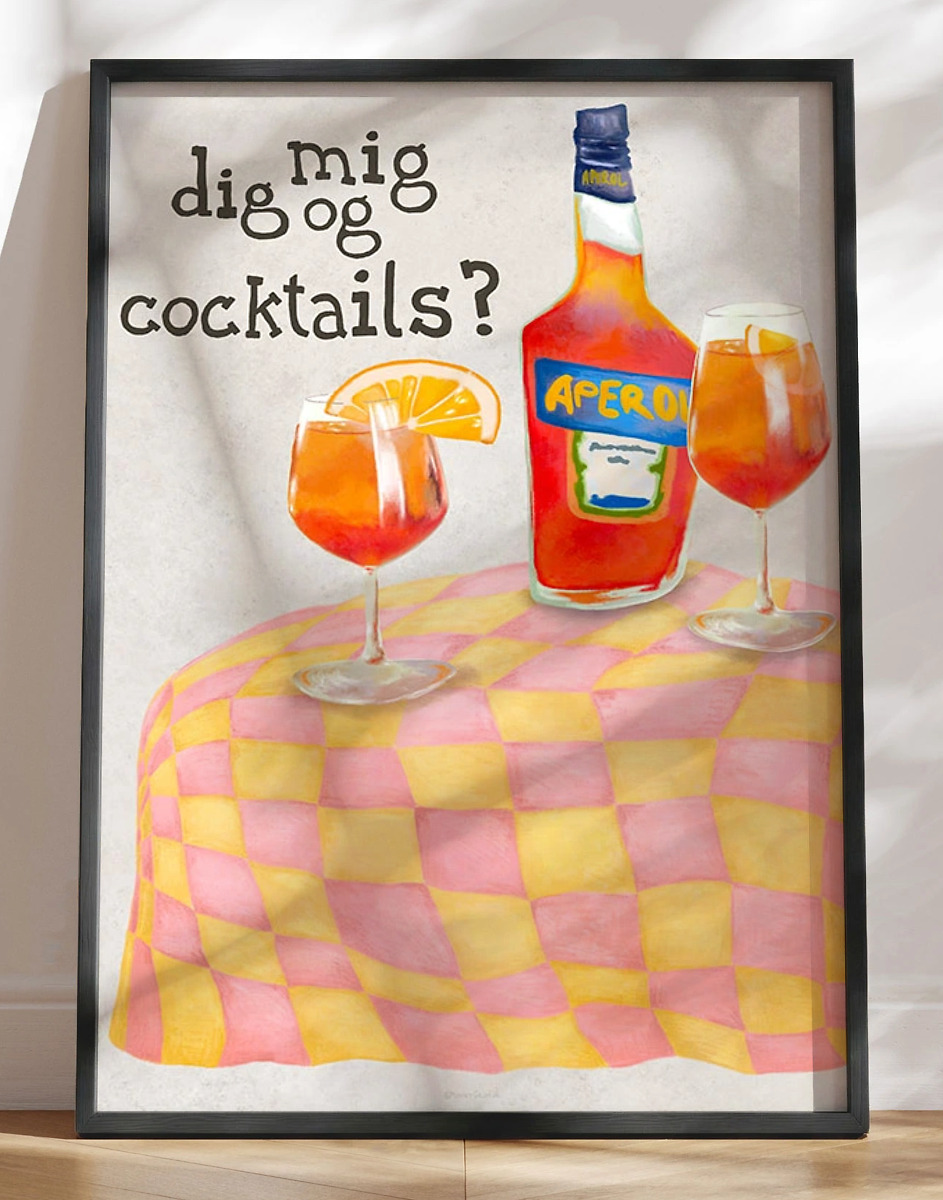 Plakat Dig  Mig Og Cocktails