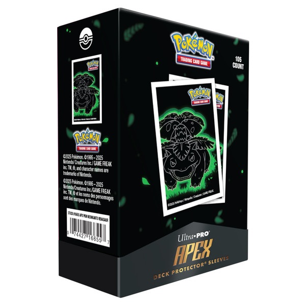 Pokemon Neon Kanto: Venusaur Apex Deck Protector 105 Lommer Ultra Pro Sleeves  16655