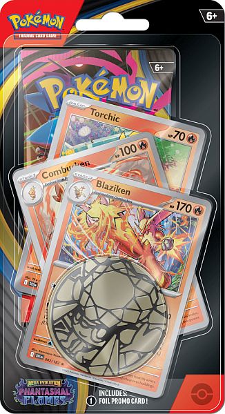 Pokemon Phantasmal Flames Prem Checklane Blister: Blaziken