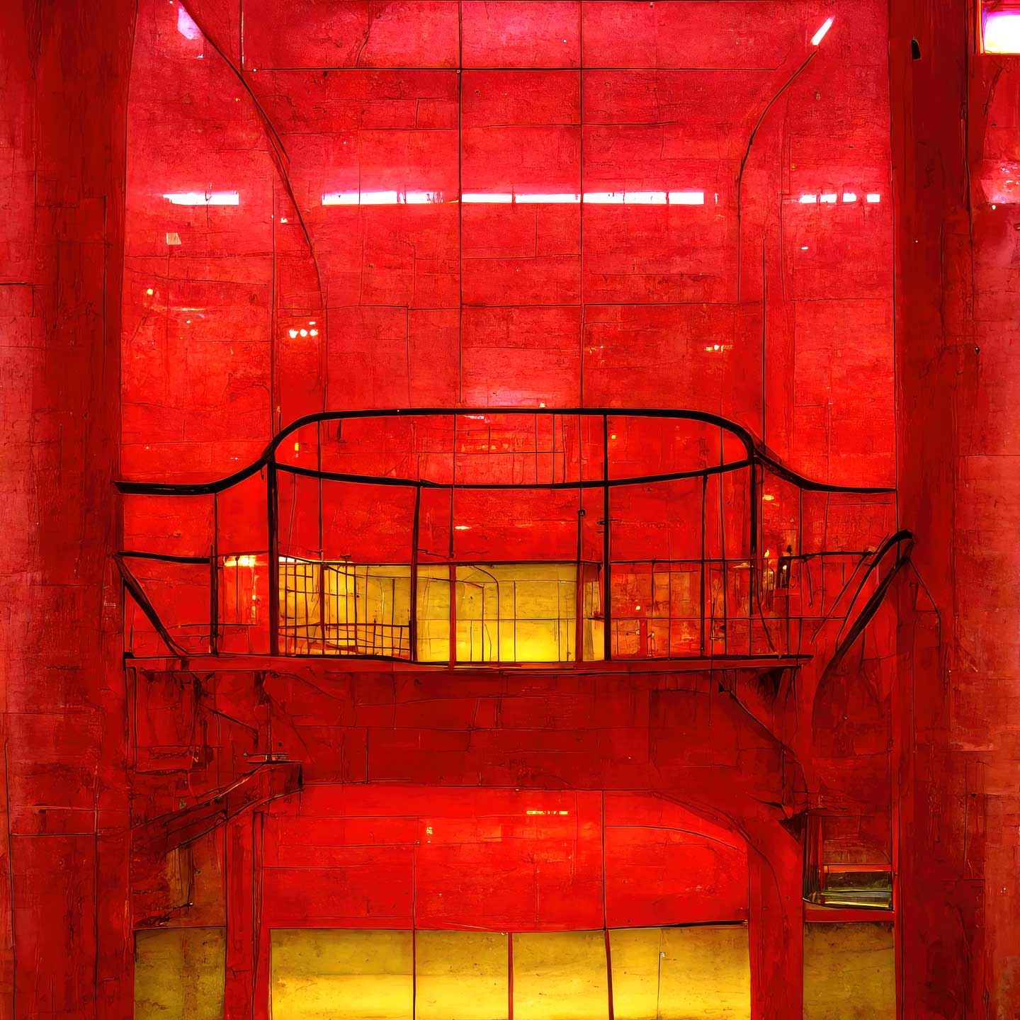 Red Pompidou V2 Af Yoma Emptylands