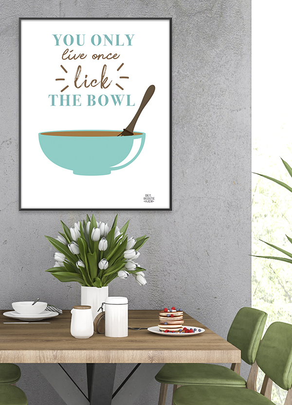 Serie   Lick The Bowl-plakat 21   29    A4  Kr  199 -