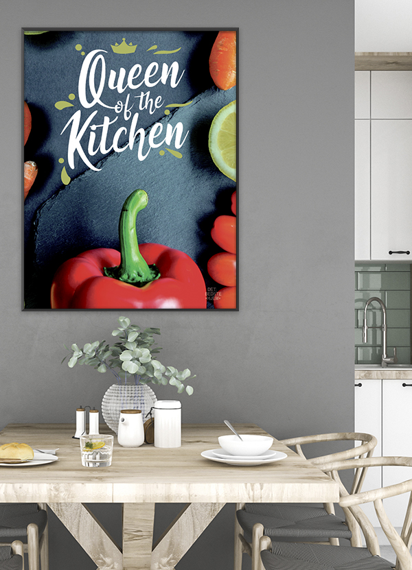 Serie   Queen Of The Kitchen-plakat 21   29    A4  Kr  199 -