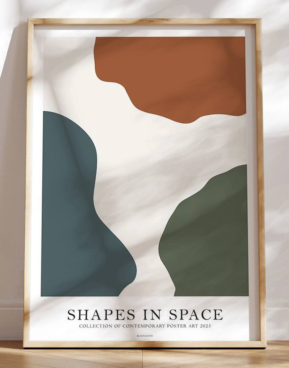Shapes In Space No    Grafisk Plakat
