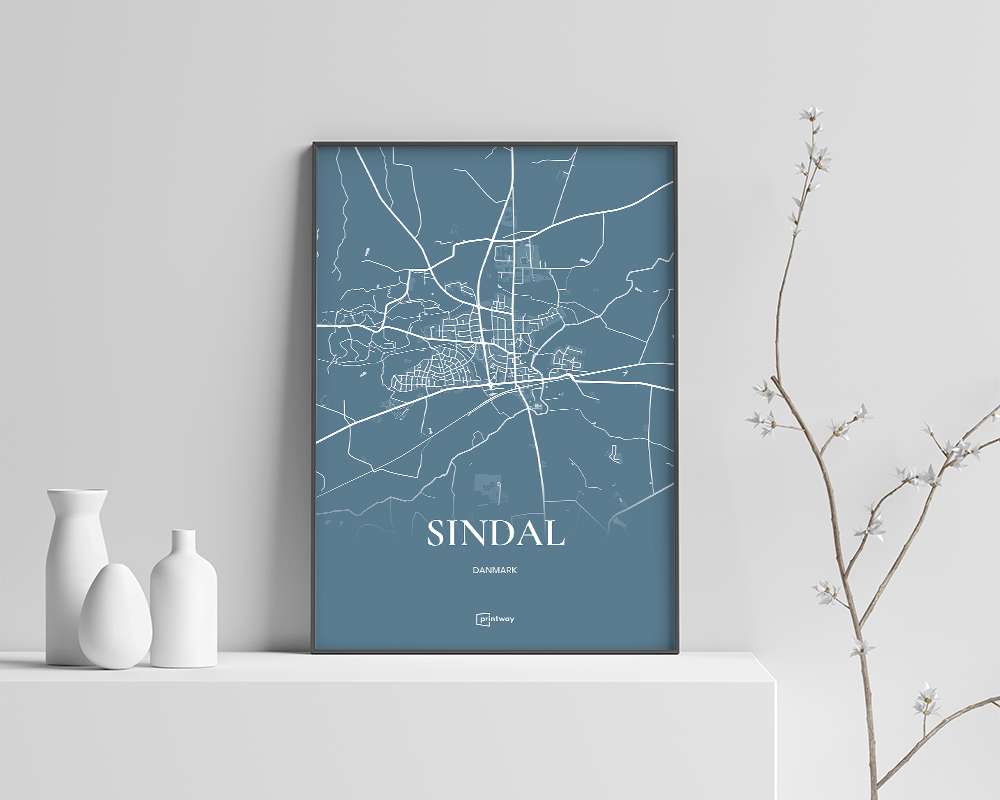 Sindal Plakaten Havblå